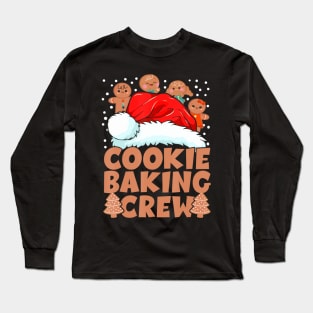 Christmas Cookie Baking Crew Pajamas Family Xmas Long Sleeve T-Shirt